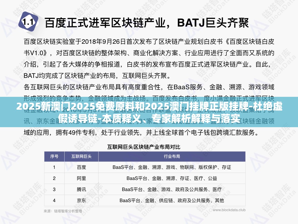 2025新澳门2025免费原料和2025澳门挂牌正版挂牌-杜绝虚假诱导链-本质释义、专家解析解释与落实