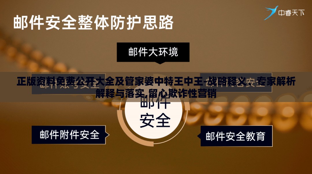 正版资料免费公开大全及管家婆中特王中王-战略释义、专家解析解释与落实,留心欺诈性营销