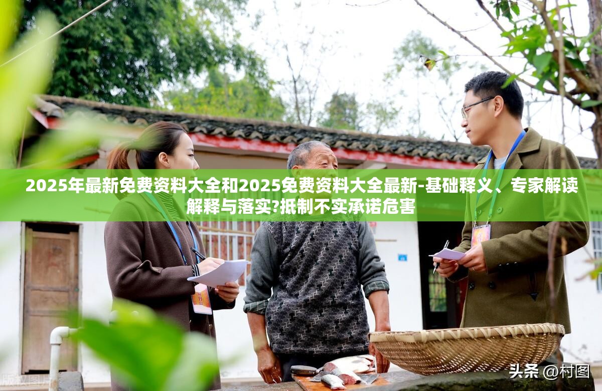 2025年最新免费资料大全和2025免费资料大全最新-基础释义、专家解读解释与落实?抵制不实承诺危害